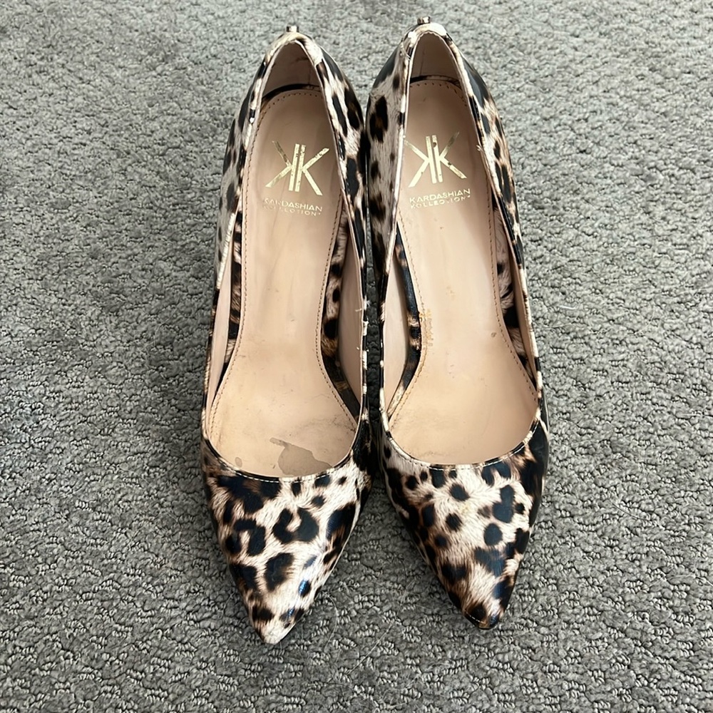 Kardashians Kollection Leopard heels Sz 7.5